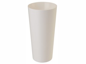 Osłonka na doniczkę Tuba Vulcano 15 cm biała