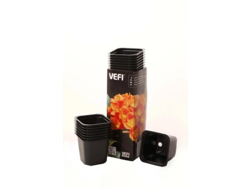 Vefi Doniczki kwadratowe 6 x 6 cm 40 szt.