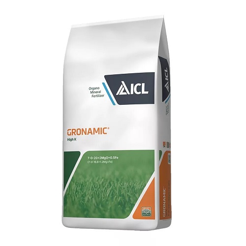ICL Nawóz do trawy jesienny Gronamic High K 7-0-20+2MgO+0,5Fe 25 kg