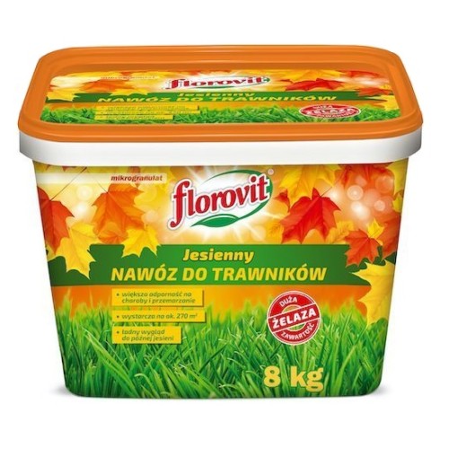 FLOROVIT granulowany jesienny nawóz do trawników 8 kg