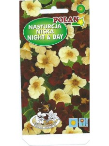 POLAN Nasturcja karłowata Night&Day krem.- bord. 2g