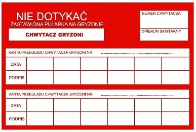 BEST-PEST Naklejka na chwytacz gryzonii