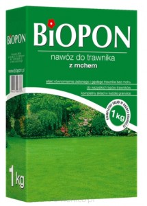 BIOPON Nawóz do trawnika z mchem granulat 1kg