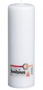 BOLSIUS Świeca pieńkowa 250/80 mm biała
