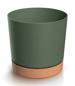 PROSPERPLAST Doniczka TUBO PM - zielona pinia DPOD350-2411U/4665W