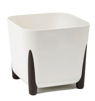 LAMELA Donica kwadratowa FRIDA 360x360 ECO wood - biały