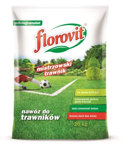 FLOROVIT NAWÓZ DO TRAWNIKÓW Z MCHEM 20 KG