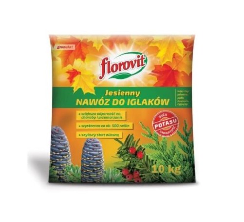 Florovit nawóz jesienny granulowany do iglaków 10 kg