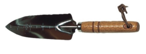 Łopatka chromowana z drewnianym uchwytem GR6910B