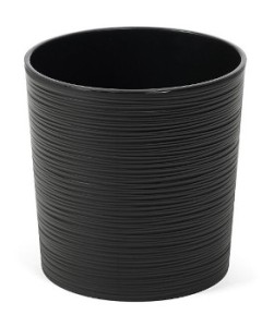 LAMELA Doniczka MALWA 300 dłuto - czarny