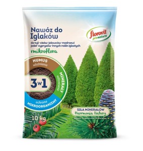 Florovit Mikroflora Pro Natura 3w1 nawóz do iglaków 10 kg 