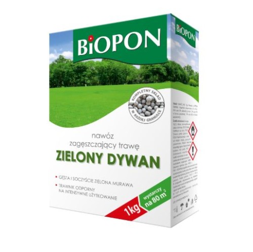 BIOPON Zielony dywan zagęszczający trawę 5kg