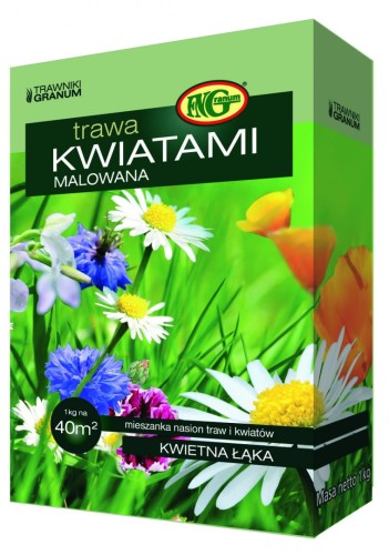 GRANUM Trawa Kwiatami malowana 1kg 