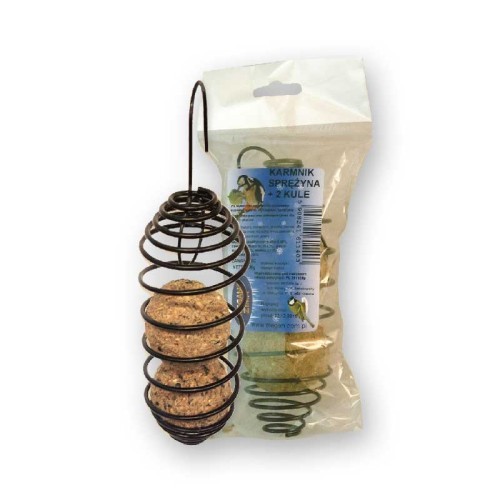 MEGAN Karmnik sprężyna + 2 kule