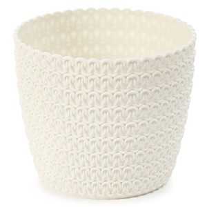 LAMELA Osłonka-doniczka JERSEY fi 140 kremowa