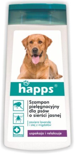 HAPPS Szampon pielęgnacyjny dla psów o sierści jasnej 200ml