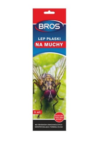 BROS Lep płaski na muchy 5 szt. 