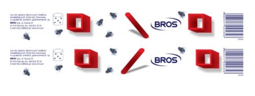 BROS Lep płaski na owady latające 1 szt. 