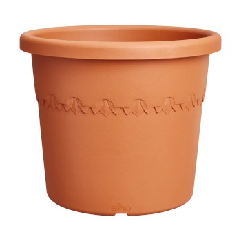 ELHO Algarve okrągła doniczka 25cm ceglasty