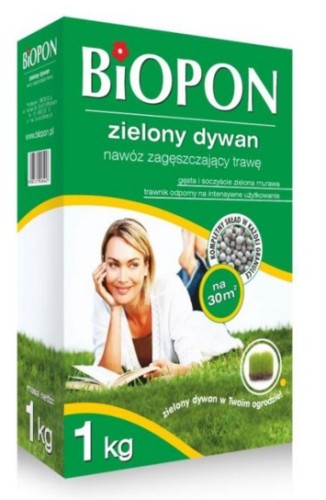 BIOPON Nawóz zielony dywan zagęszczający trawę 1kg