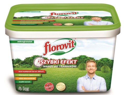 FLOROVIT NAWÓZ DO TRAWNIKÓW SZYBKI EFEKT 4 KG
