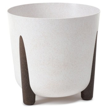 LAMELA  Donica okrągła FRIDA 180 ECO wood – biały