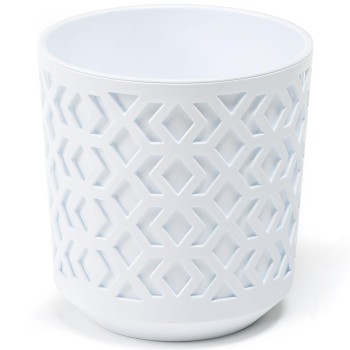 LAMELA Doniczka AZTEK 140 - k/biały + w/biały