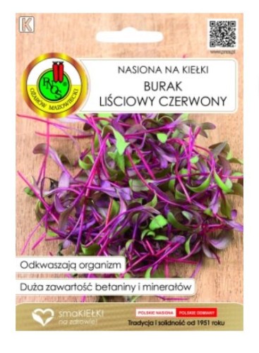 PNOS NASIONA NA KIEŁKI BURAK LIŚCIOWY CZERWONY 10g