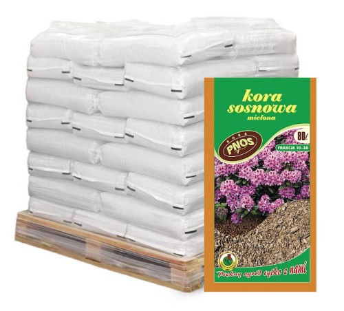 Kora sosnowa ozdobna dekoracyjna gruba 30-50 PALETA 45 szt x 80l
