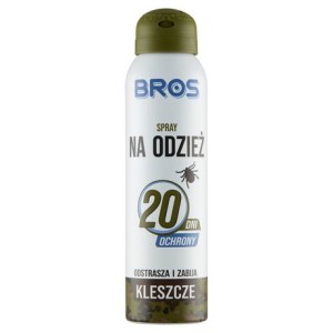 BROS Spray na odzież odstraszający kleszcze 90 ml