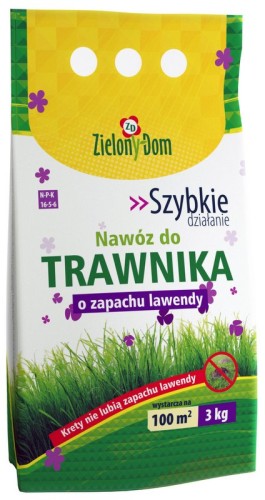 ZIELONY DOM Nawóz do trawników o zapachu lawendy 3kg
