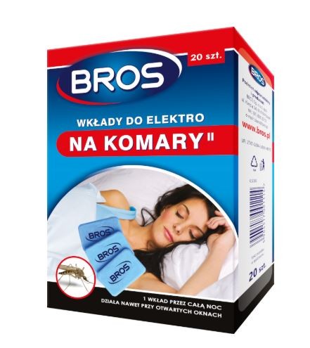 BROS Wkłady do ELEKTRO na komary 20szt