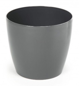 LAMELA Osłonka-doniczka Magnolia fi 180 srebrny metalik