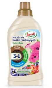 Florovit Mikroflora 3w1 płynny nawóz do roślin kwitnących 1 l