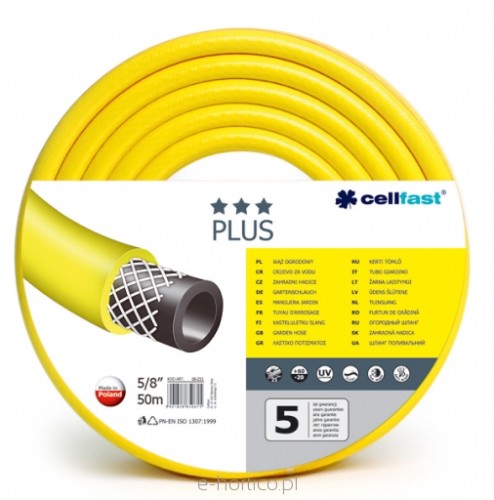 CELLFAST Wąż Plus żółty 5/8 50m