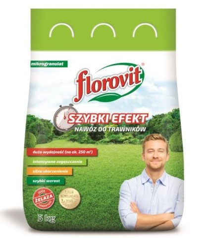 FLOROVIT NAWÓZ DO TRAWNIKÓW SZYBKI EFEKT 5 KG