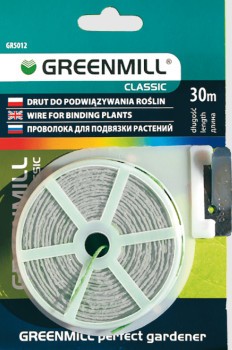 Drut płaski z obcinaczem matowy 30m GR5012