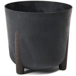 LAMELA Donica okrągła FRIDA 180 ECO recycled - czarny beton