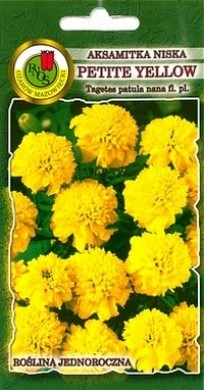 PNOS Aksamitka rozpierzchła Petite Yellow cytrynowo-żółta pełna 1g