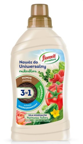 Florovit Mikroflora 3w1 płynny nawóz uniwersalny 1 l