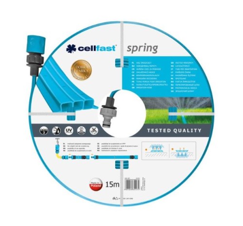 CELLFAST Wąż ogrodowy Spring zraszający 15m 19-022