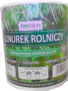 HORTICO Sznurek UV PP TEX 1000 biały 2kg do maszyn rolniczych