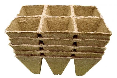 Doniczki torfowe zespolone 6x6cm (6oczek)
