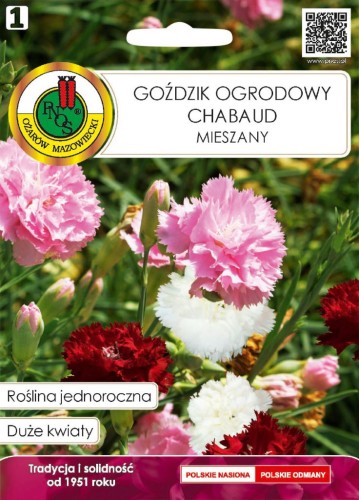 PNOS Goździk ogrodowy Chabaud mieszanka 0,2 g