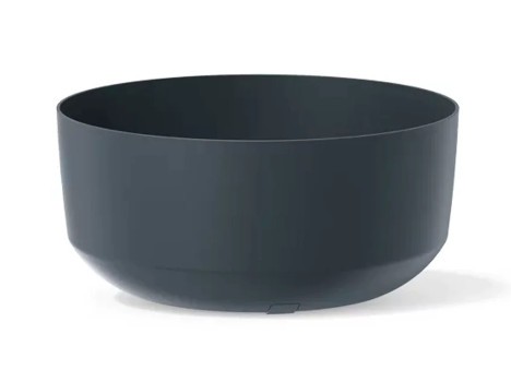 PROSPERPLAST Doniczka Gracia Low - antracyt 6,8 l