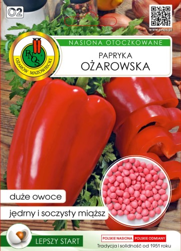 PNOS Papryka Ożarowska nasiona otoczkowane 50 szt.