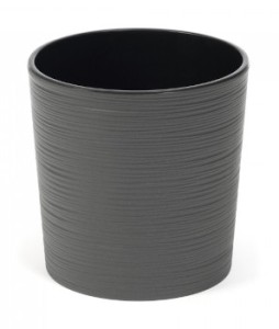 LAMELA Doniczka MALWA 250 dłuto - grafit metalik