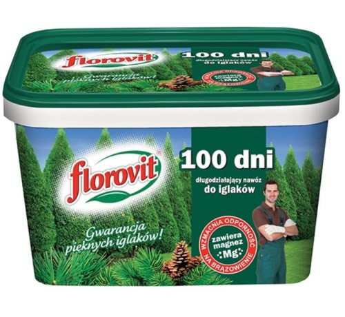 FLOROVIT DŁUGODZIAŁAJĄCY NAWÓZ DO IGLAKÓW 100 DNI 4KG