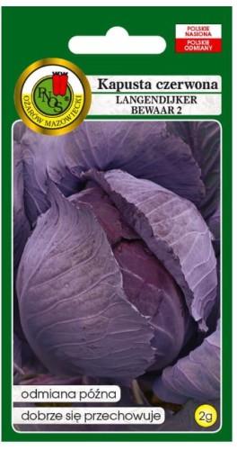 PNOS Kapusta głowiasta czerwona Langedijker Bewaar 2 2g