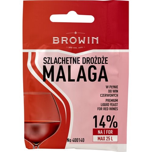 BIOWIN Drożdże winiarskie saszetka płynne Malaga